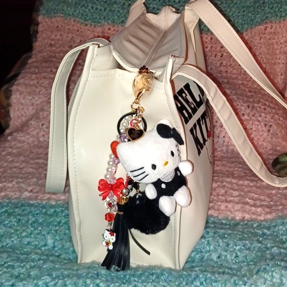 PU Leather Hello Kitty B. Ball Tote